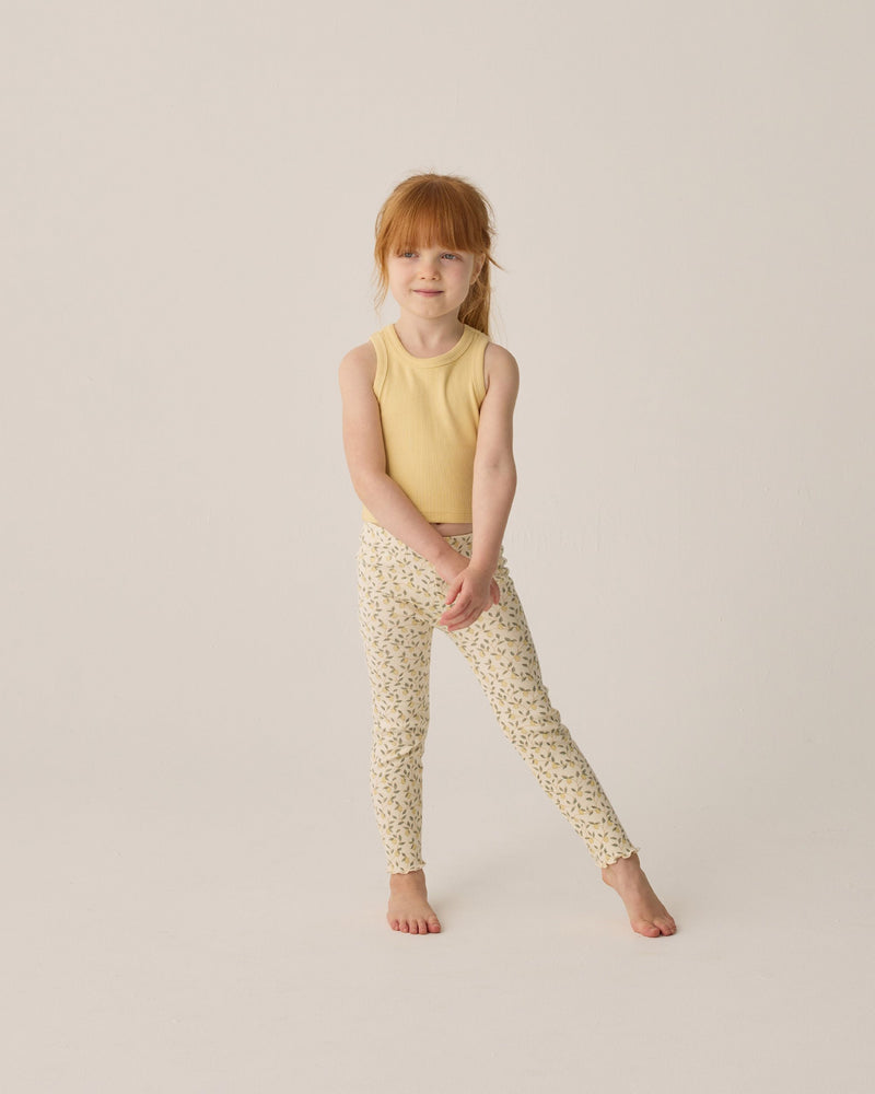 Ribbed Leggings - Lemons by Rylee + Cru