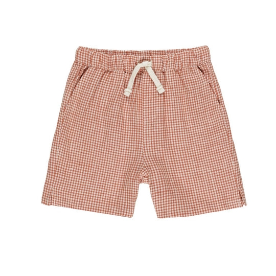 Perry Short - Poppy Gingham by Rylee + Cru - FINAL SALE