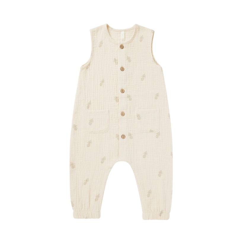 Woven Jumpsuit - Natural Pineapple by Rylee + Cru