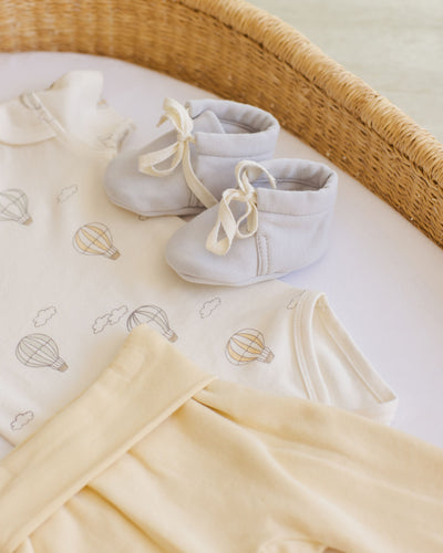 Short Sleeve Bodysuit - Hot Air Balloons by Quincy Mae