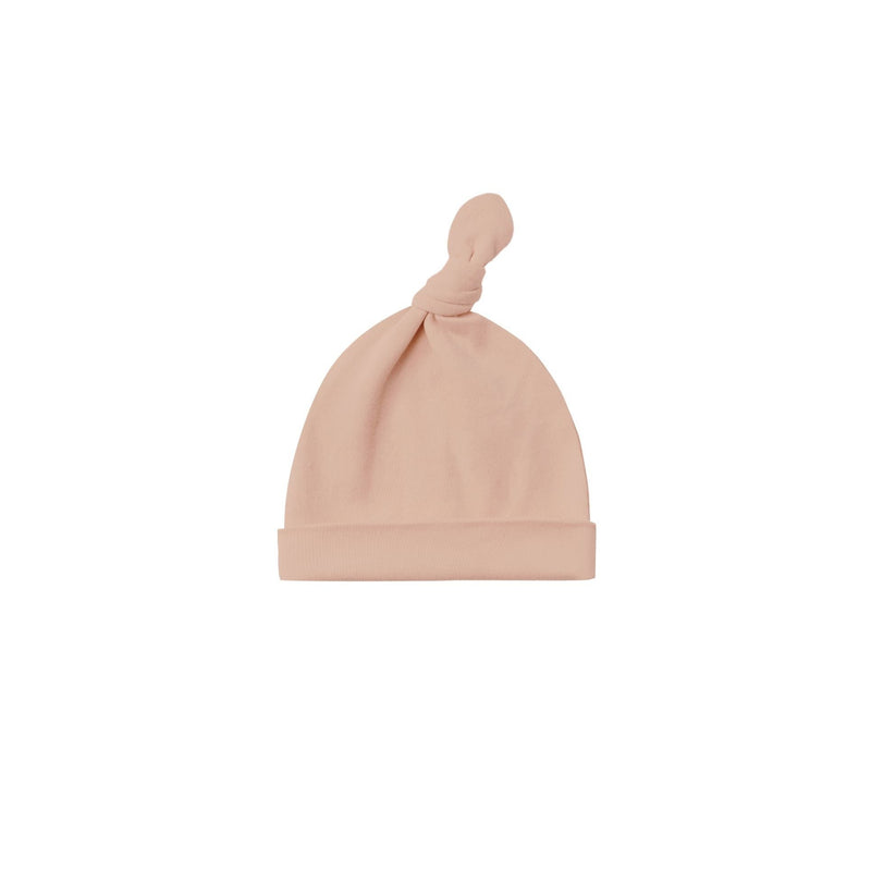 Knotted Baby Hat - Blush by Quincy Mae