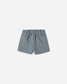 Blue shorts on a white background