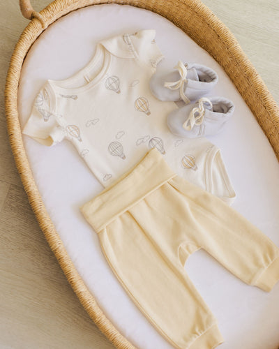 Short Sleeve Bodysuit - Hot Air Balloons by Quincy Mae
