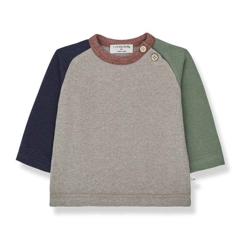 Jos College T-Shirt - Taupe by 1+ in the Family