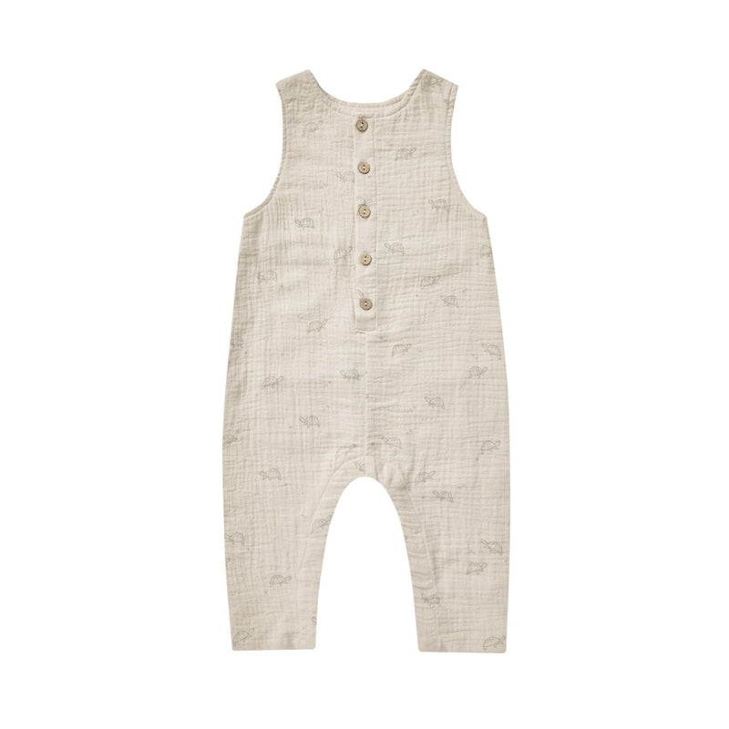 Button Jumpsuit Turtles - Dove by Rylee + Cru