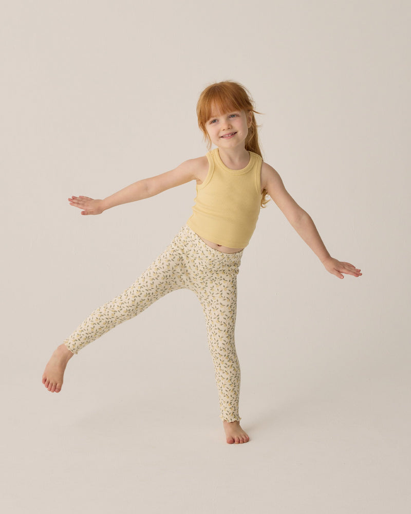 Ribbed Leggings - Lemons by Rylee + Cru
