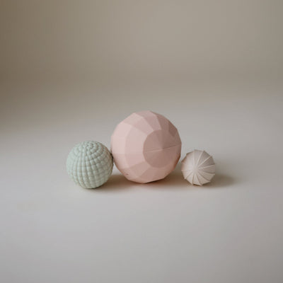 Nesting Spheres Sensory Toy - Blush by Mushie