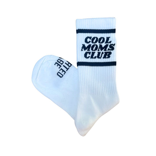 Cool Moms Club Socks - White by Disohrted Vintage