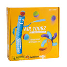 Box of Air Toobz Whirlwind accessory pack with colorful toy figures on a yellow background