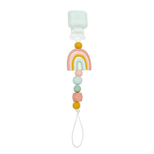 Darling Pacifier Clip - Rainbow by Loulou Lollipop
