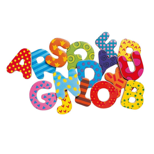 Wooden Magnets - 38 Big Letters by Djeco