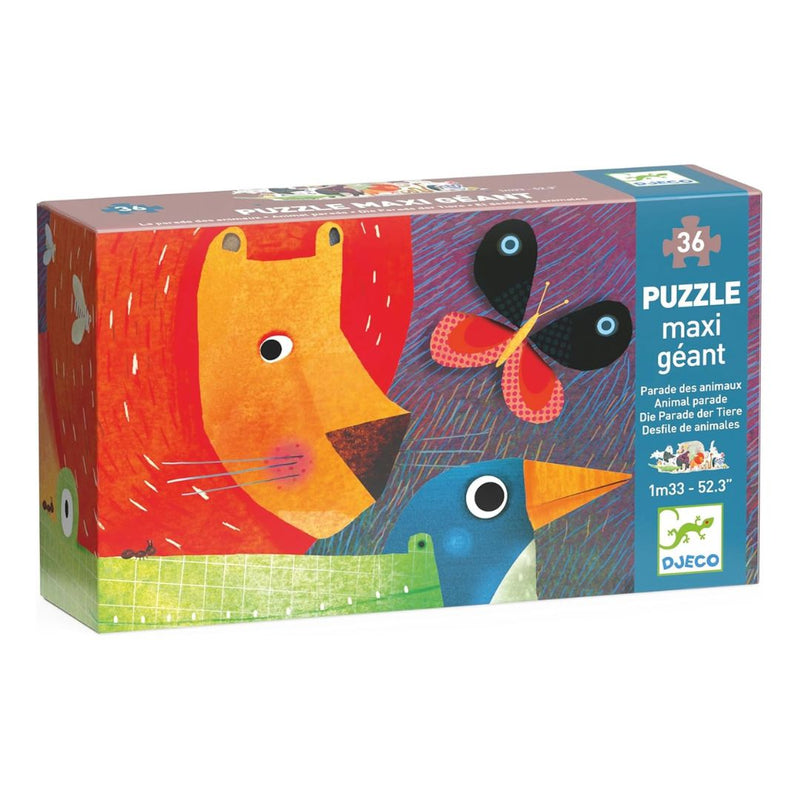 36 Piece Giant Floor Puzzle - Animal Parade by Djeco