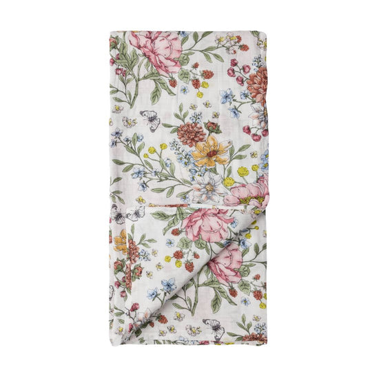 Luxe Muslin Swaddle - Secret Garden by Loulou Lollipop