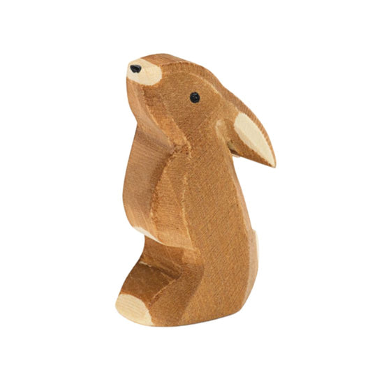 Rabbit with Ears Low by Ostheimer Wooden Toys