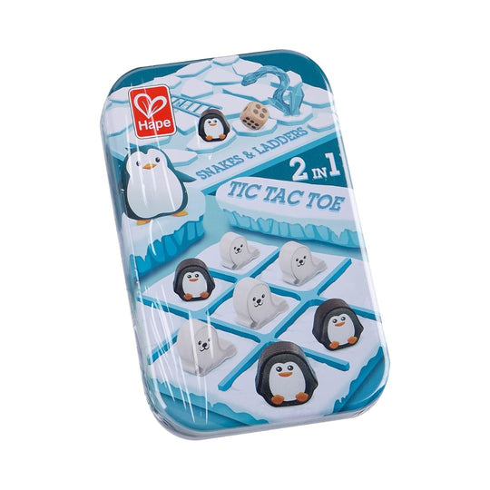 2 in 1 - Tic Tac Toe / Snakes & Ladders Games by Hape