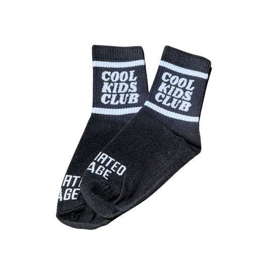 Cool Kids Club Socks - Black by Disohrted Vintage