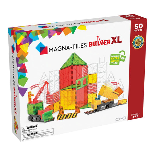 Builder XL: Trucks 50 Piece Set by Magna-Tiles