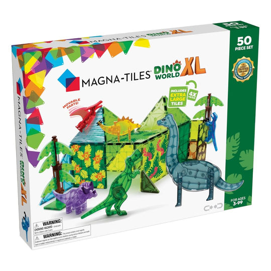 Dino World XL 50 Piece Set by Magna-Tiles