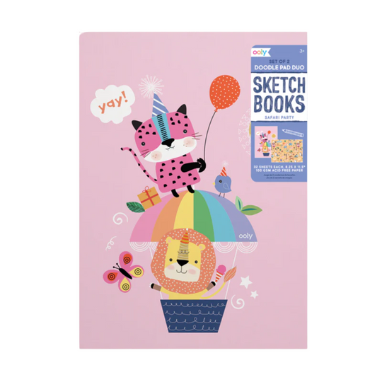 Doodle Pad Duo Sketchbooks - Safari Party by OOLY