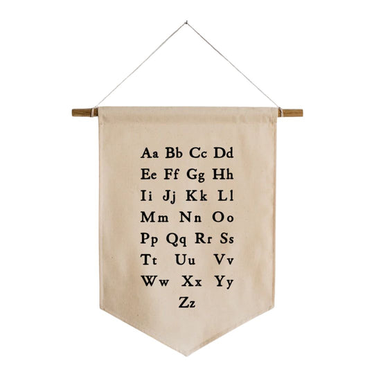 Schoolhouse Alphabet Canvas Banner by Gladfolk