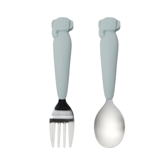 Kids' Spoon & Fork Set - Elephant by Loulou Lollipop