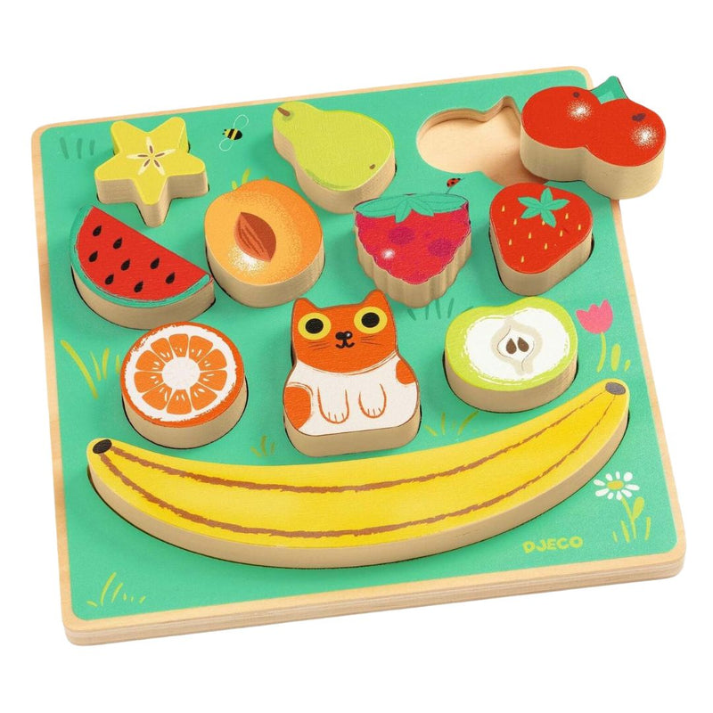 Puzz & Boom Wooden Puzzle - Happy by Djeco