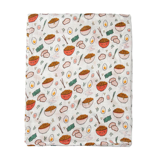 Luxe Muslin Swaddle - Ramen by Loulou Lollipop