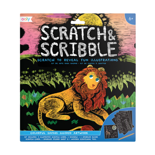 Scratch & Scribble - Colorful Safari by OOLY
