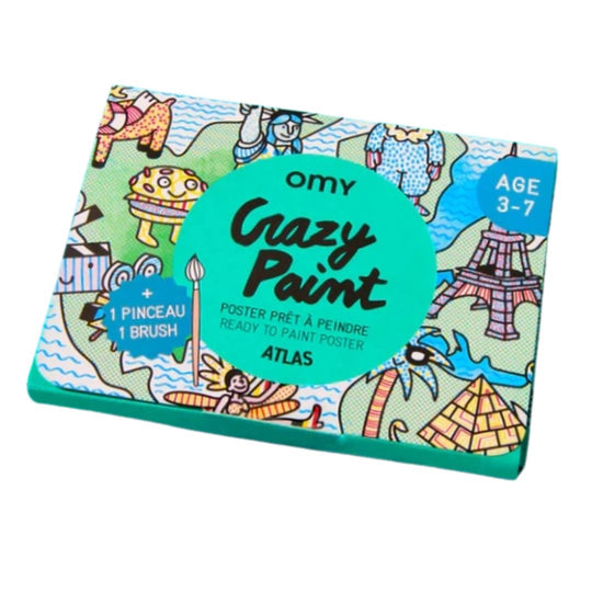 Atlas Paint Activity With Brush + Pre-Applied Paint by OMY