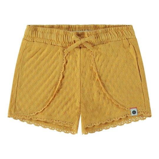 Pointelle Shorts - Yellow by Stains & Stories - FINAL SALE