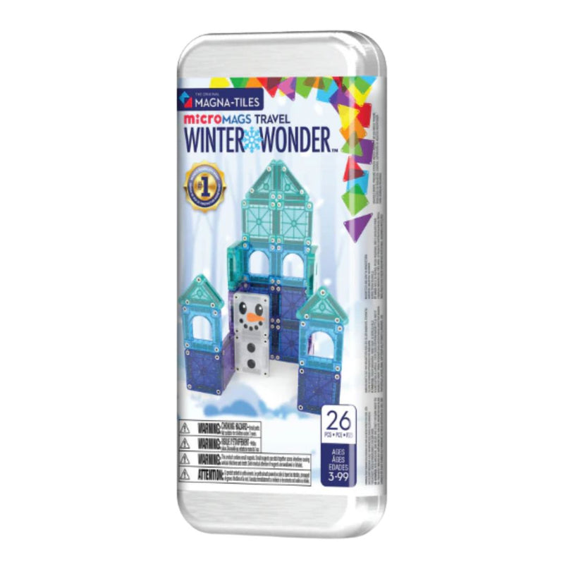 microMAGS 26-Piece Winter Wonder Travel Set by Magna-Tiles
