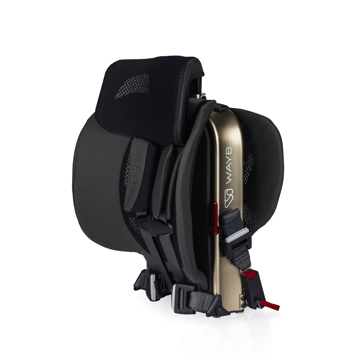 Black and gold gaming headset with 'Wave' branding on a white background