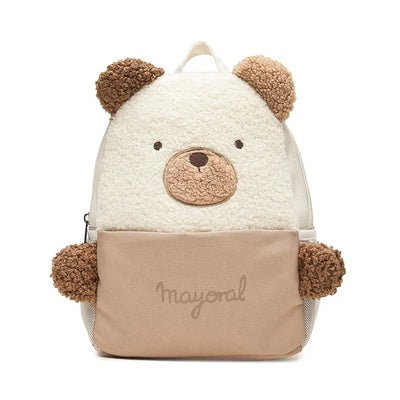 Fuzzy Teddy Backpack - Wood by Mayoral