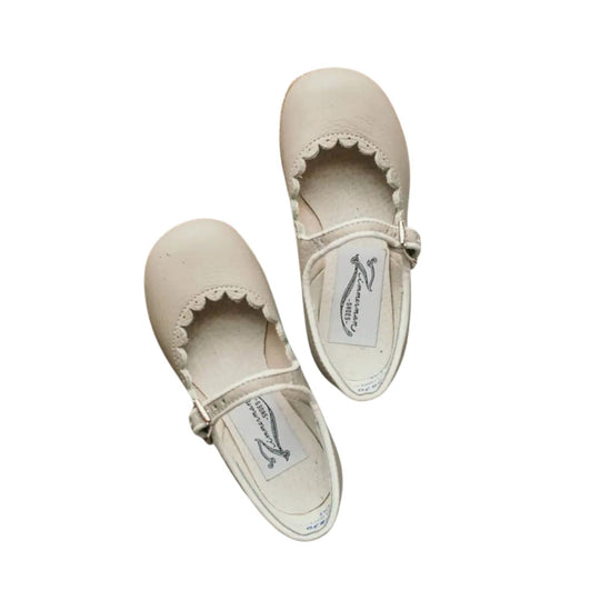 Scalloped Mary Jane - Dove Grey by Zimmerman Shoes