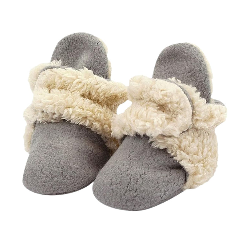 Cozie Fleece Furry-Lined Bootie - Grey by Zutano