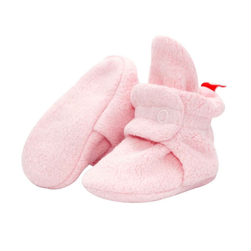 Cozie Fleece Booties - Baby Pink by Zutano