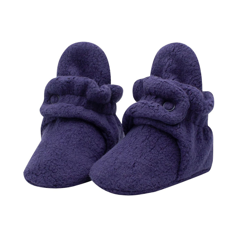 Cozie Fleece Booties - True Navy by Zutano
