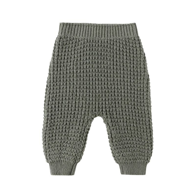 Chunky Knit Pant - Forest by Quincy Mae