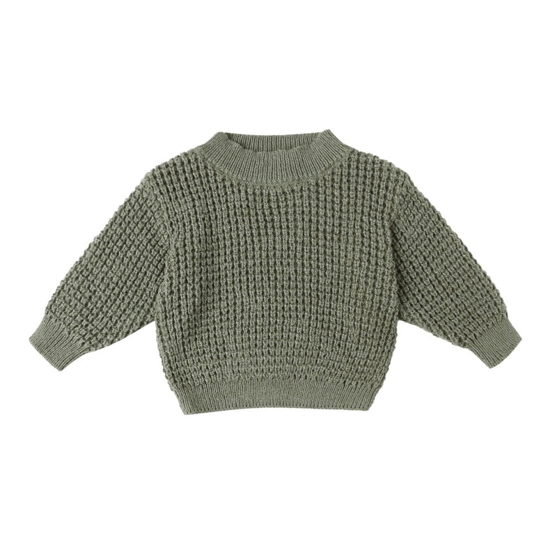 Chunky Knit Sweater - Forest by Quincy Mae