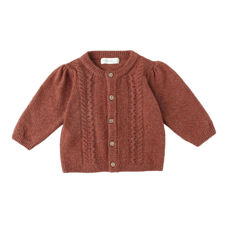 Holly Cardigan - Cranberry by Quincy Mae
