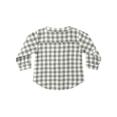 Milo Shirt - Forest Check by Quincy Mae