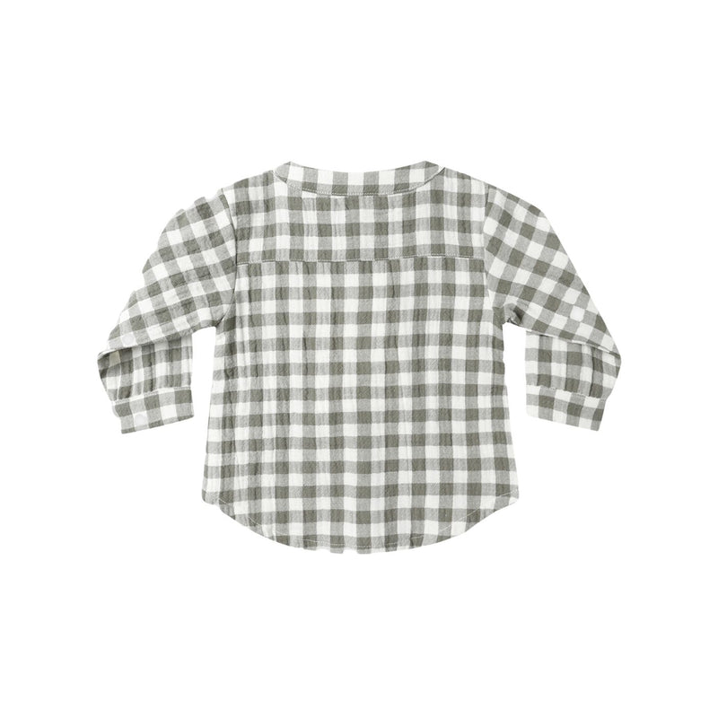 Milo Shirt - Forest Check by Quincy Mae