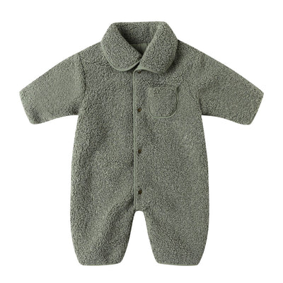 Shearling Jumpsuit - Forest by Quincy Mae