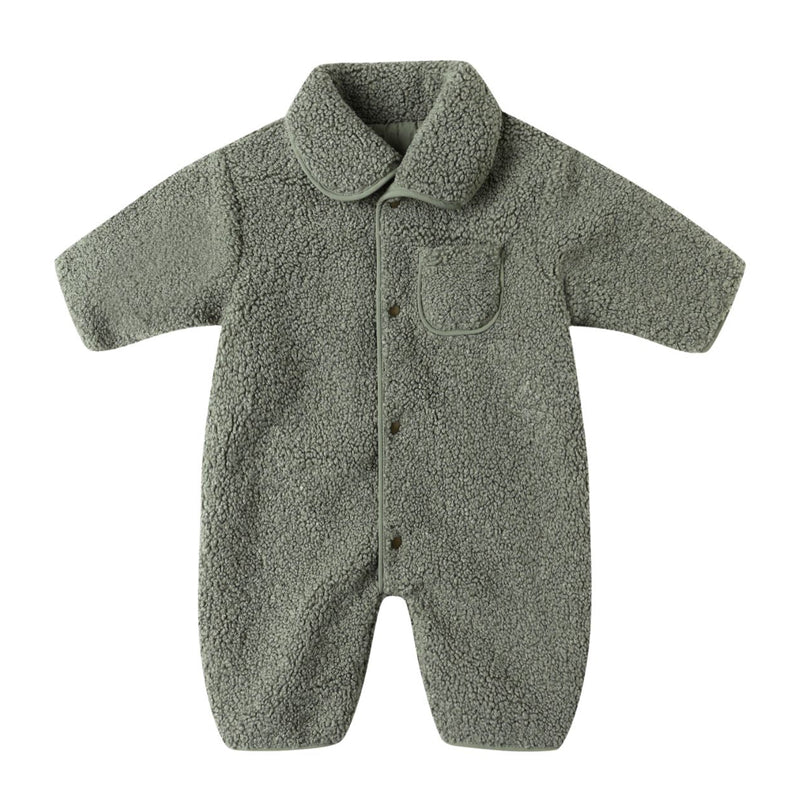 Shearling Jumpsuit - Forest by Quincy Mae