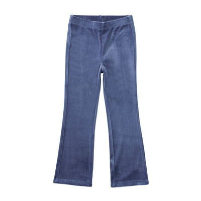 Very Velour Flare Pants - Naval Blue by Tea Collection