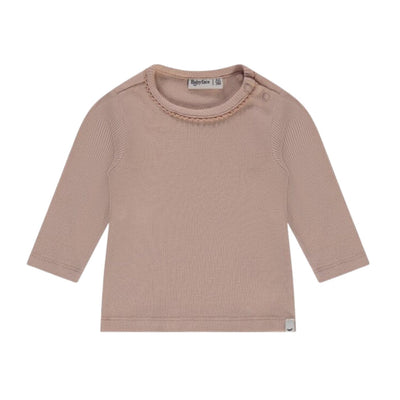 Baby Rib Long Sleeve Tee - Old Pink by Babyface