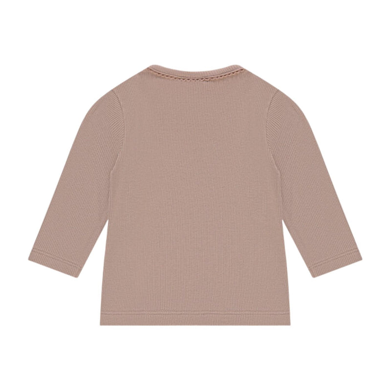 Baby Rib Long Sleeve Tee - Old Pink by Babyface