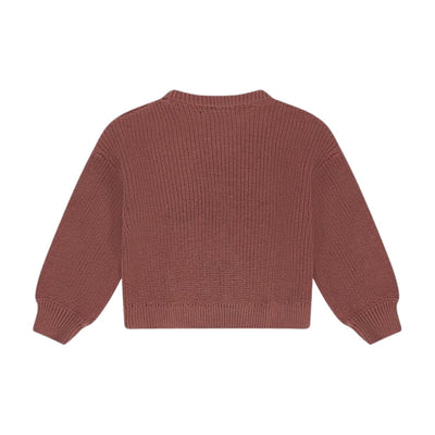 Knitted Heart Pullover - Velvet Rose by Babyface