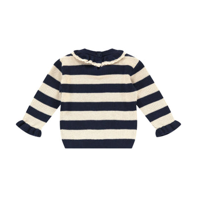 Striped Pullover with Heart - Indigo by Babyface