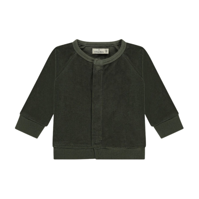 Baby Velour Cardigan - Basil by Babyface
